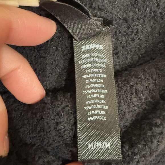 NWT SKIMS Cozy Pants Onyx Sz M Wide Leg Buttery Soft - Picture 7 of 12